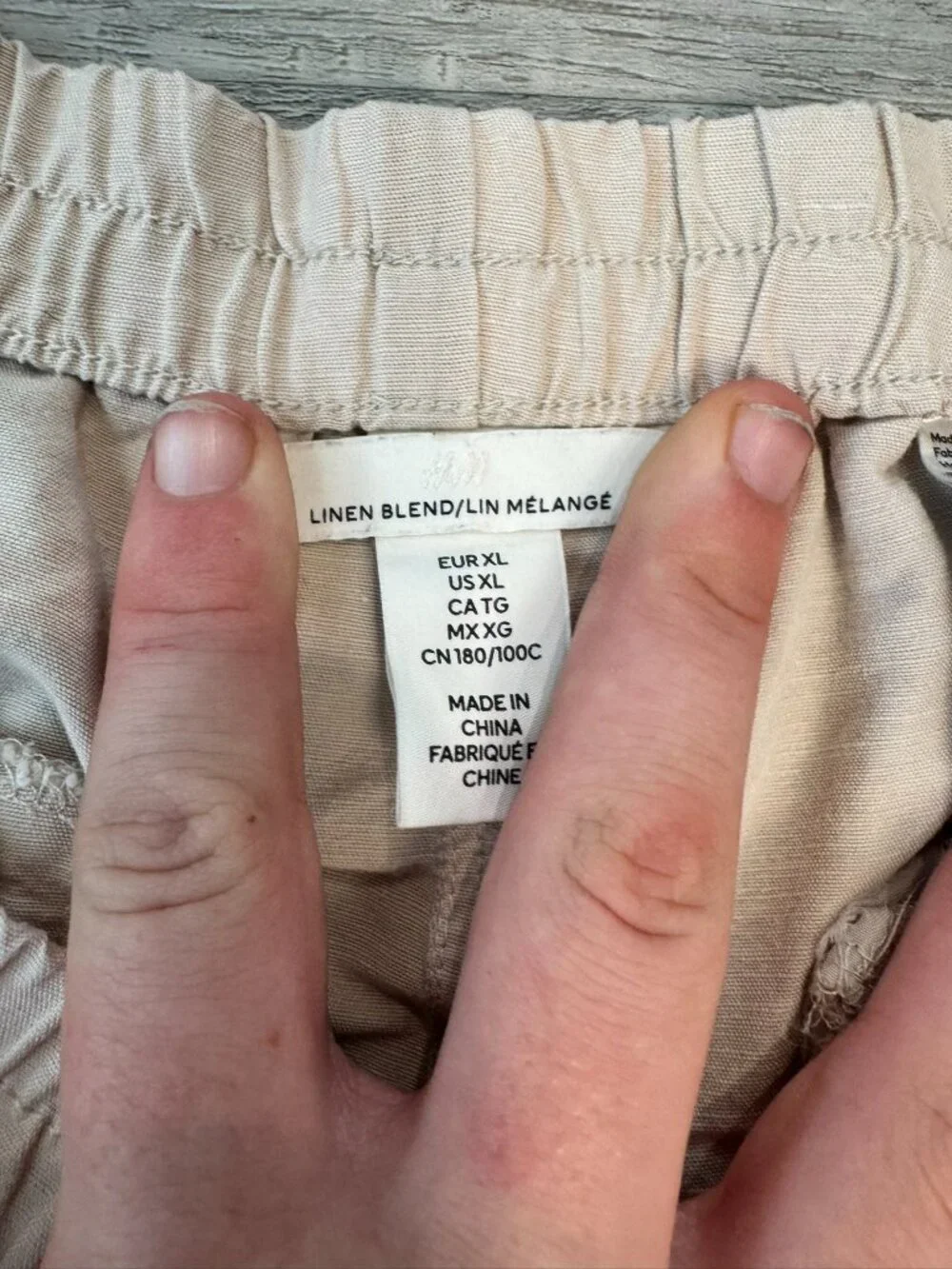 H&M linen blend